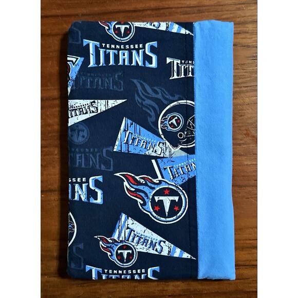 Handmade Tennessee Titana NFL Fabric Notebook Pad Cover 6"x 9.5" - Picture 3 of 3